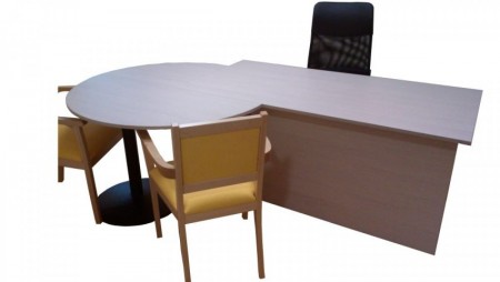 Bureau avec table ronde
