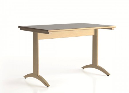 Lylou table avec pietement a degagement lateral 1200x800