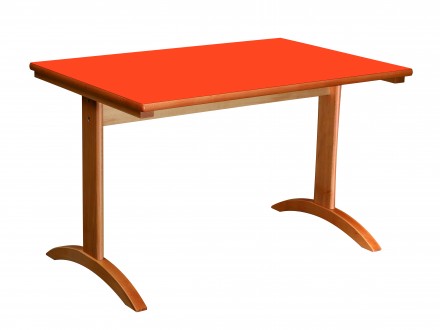 Lylou table avec pietement a degagement lateral 1200x800